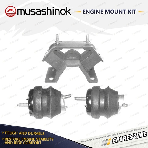 Front + Rear Engine Mount Kit for Holden Commodore VZ Statesman WL 3.6L V6 04-07