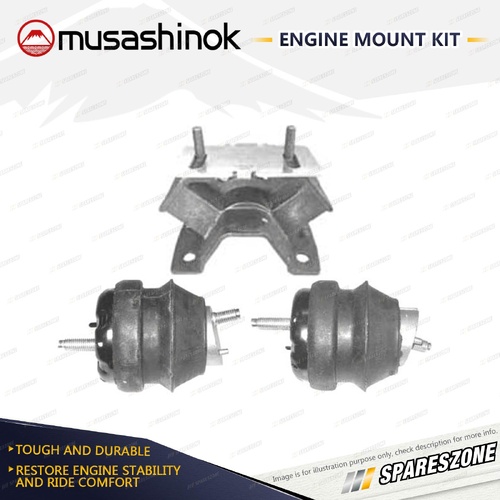 Front + Rear Engine Mount Kit for Holden Commodore VZ 3.6L LY7 LE0 8/04-8/07