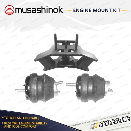 Front + Rear Engine Mount Kit for Holden Commodore VZ Caprice Statesman WL 04-07