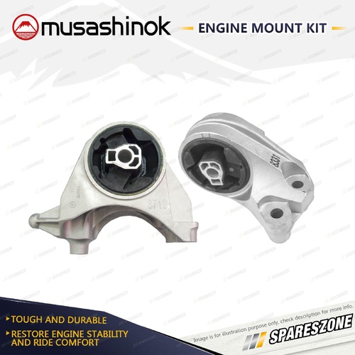 Front + Rear Engine Mount Kit for Holden Captiva 5 7 CG 2.4L FWD LE5 LE9 11-On