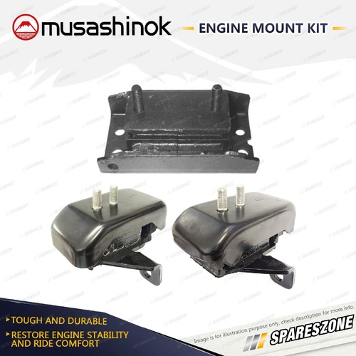 Front Rear Engine Mount Kit with cover for Holden Jackaroo UBS26 Rodeo TF R9