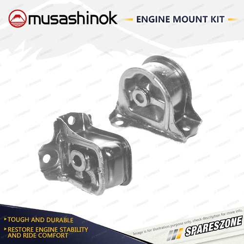 Front + Rear Reuse Bracket Engine Mount Kit for Honda Prelude BA8 BB5 BB6 SI BB2