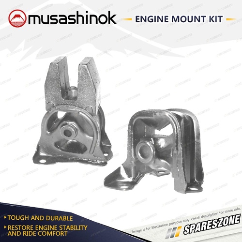 Front + Rear Engine Mount Kit for Honda Accord CD5 CE1 2.2L F22B F22B1 92-98