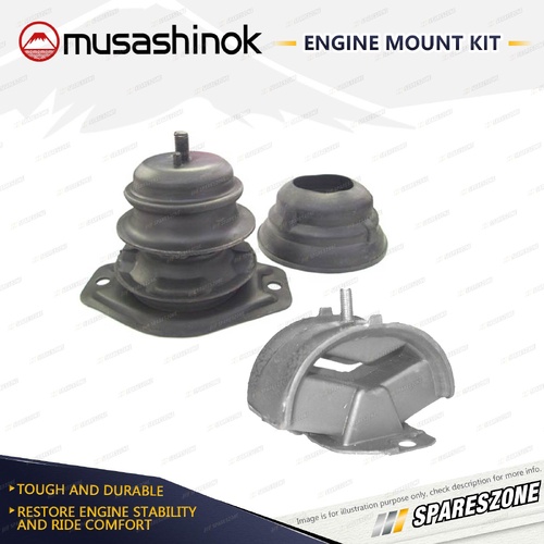 Front + Rear Engine Mount Kit for Honda Accord CA5 2.0L Front Long Top Bolt 15mm