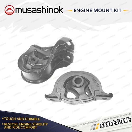 Front + Rear Engine Mount Kit for Honda CRX ED9 Integra DA9 1.6 1.8L B18A1 D17A2