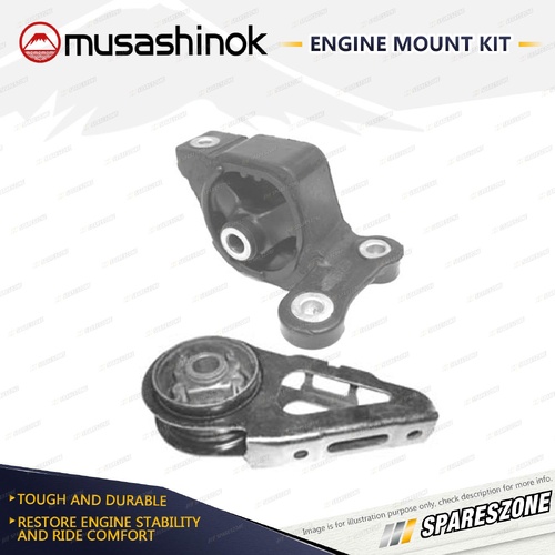 Front + Rear Engine Mount Kit for Honda Jazz GD1 GD3 1.3 1.5L 4Cyl Auto Man.