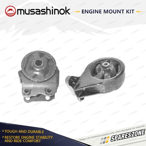 Front + Rear Engine Mount Kit for Hyundai Sonata EF 2.0L 4Cyl G4JP Auto Man.