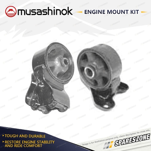 Front + Rear Engine Mount Kit for Hyundai Elantra XD Tiburon GK 1.8L 2.0L Auto