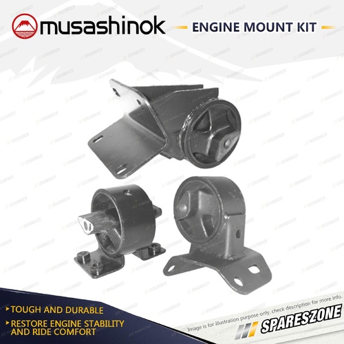 Front + Rear Engine Mount Kit for Jeep Grand Cherokee ZJ ZG 4.0L 6Cyl 4WD 96-99