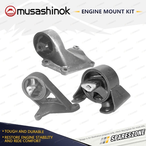 Front + Rear Engine Mount Kit for Jeep Grand Cherokee WJ WG 4.0L 6Cyl 4WD 99-05