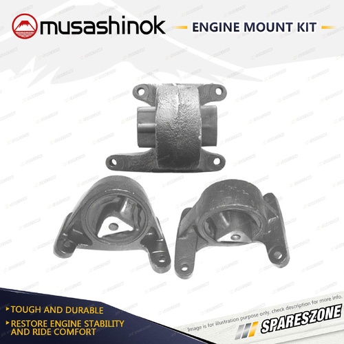 Front + Rear Engine Mount Kit for Jeep Grand Cherokee WJ WG 4.7L V8 4WD 99-05