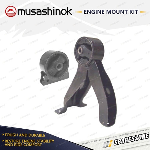 Front + Rear Engine Mount Kit for Jeep Compass Patriot MK 2.0 2.4L 4Cyl 4WD