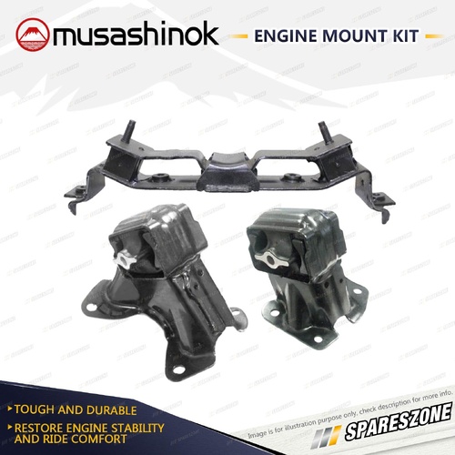 Front + Rear Engine Mount Kit for Jeep Grand Cherokee WK WH 3.7L V6 4WD EKG