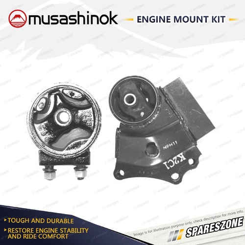 Front + Rear Engine Mount Kit for Kia Carens Mentor Sephia Shuma AFB243 Spectra