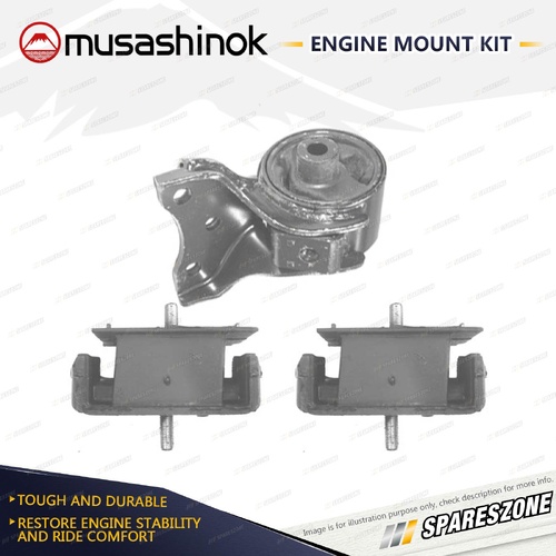 Front + Rear Engine Mount Kit for Kia Pregio 3VRS CT 2.7L 4Cyl Diesel J2 02-06