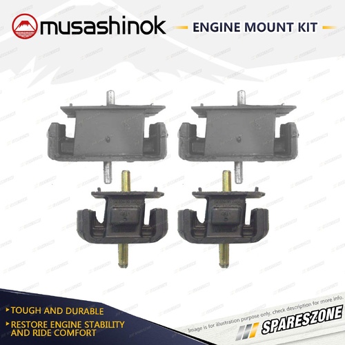 Front + Rear Engine Mount Kit for Kia K2700 PU TU 2.7L 4Cyl Diesel J2 10/02-3/08