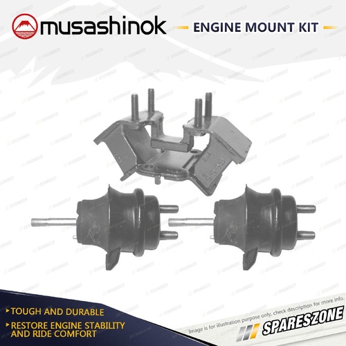 Front + Rear Engine Mount Kit for Lexus IS200 GXE10R 2.0L 6Cyl 1GFE 8/01-10/05