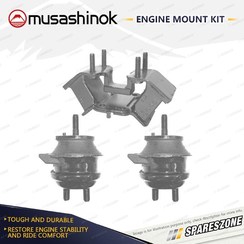 Front + Rear Engine Mount Kit for Lexus IS200 GXE10R 2.0L 6Cyl 1GFE 3/99-10/05