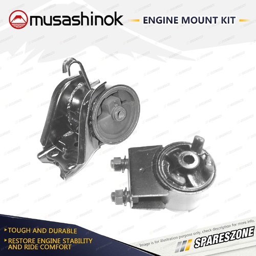 Front + Rear Engine Mount Kit for Mazda 626 GE 2.0L Auto MX6 GE 2.5L V6 Man.