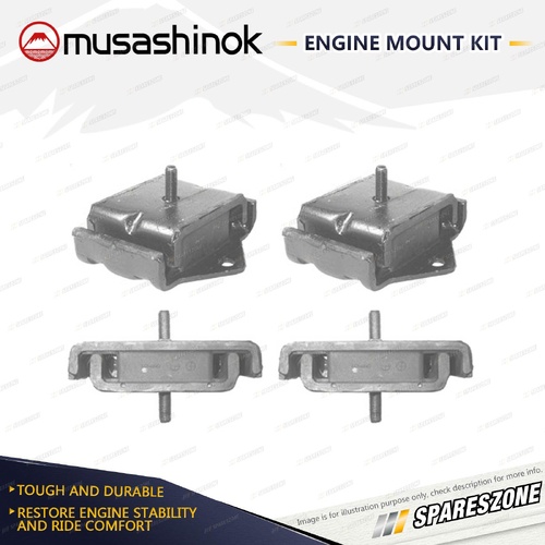 Front + Rear Engine Mount Kit for Mazda T4100 4.1L 4Cyl Diesel ZB 1/84-12/91