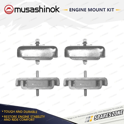 Front + Rear Engine Mount Kit for Mazda T3500 3.5L 4Cyl incl Turbo Diesel SL SLT