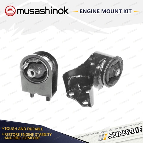 Front + Rear Engine Mount Kit for Mazda 626 GF 2.0L 4Cyl FSDE 97-02 Manual