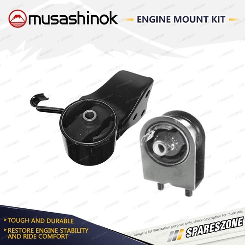 Front + Rear Engine Mount Kit for Mazda 626 GF 2.0L 4Cyl FSDE 00-02 Auto