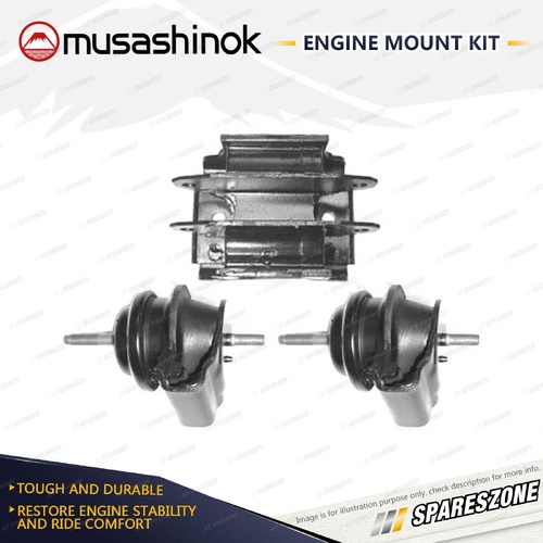 Front + Rear Engine Mount Kit for Mazda 929 3.0L V6 JE41 55 5/91-97 Auto