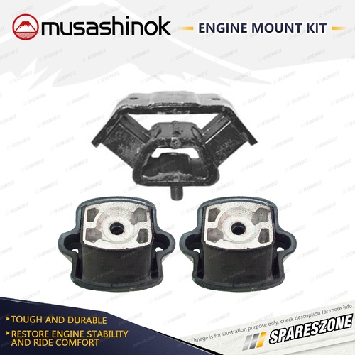 Front Rear Engine Mount Kit for Mercedes Benz 280SE 380SE 380SEL 500SE W126 Auto