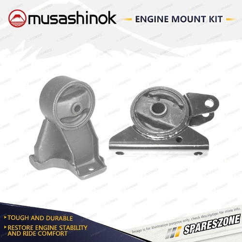 Front + Rear Engine Mount Kit for Mitsubishi Magna TM TN TP 2.6L 4Cyl 4G54 85-91