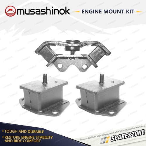 Front + Rear Engine Mount for Mitsubishi Triton MK Galant Scorpion Sigma Starion