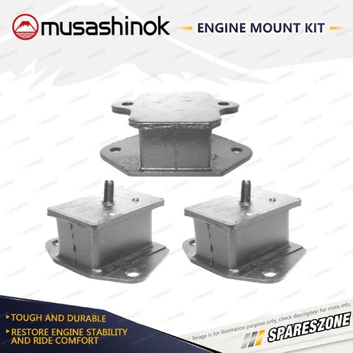 Front + Rear Engine Mount Kit for Mitsubishi Pajero NF NG 3.0L V6 4WD 6G72