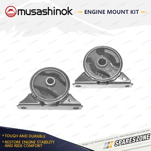 Front + Rear Engine Mount Kit for Mitsubishi FTO Lancer Mirage CE 1.5L 2.0L