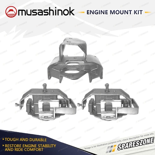 Front + Rear Engine Mount Kit for Mitsubishi Pajero NJ NK 2.8L 4Cyl Diesel 4WD