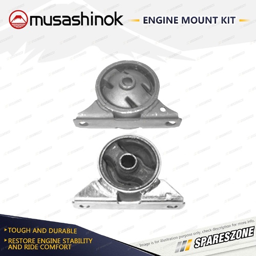 Front + Rear Engine Mount Kit for Mitsubishi Lancer CE 1.8L 4Cyl Wagon 96-03