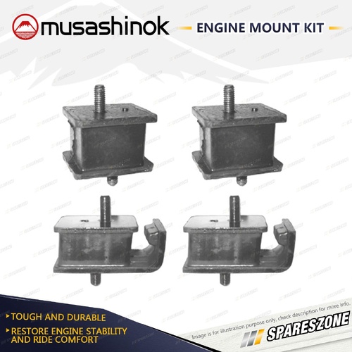 Front + Rear Engine Mount Kit for Mitsubishi Canter FC432C FC432E 2.6L 86-97