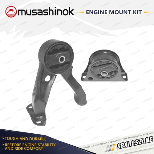 Front + Rear Engine Mount Kit for Mitsubishi Grandis BA 2.4L 4Cyl 4G69 04-10