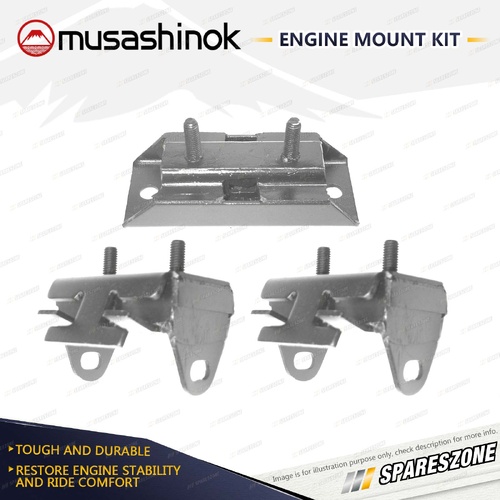 Front + Rear Engine Mount Kit for Nissan ST Utility Ute XFN 4.1L 6Cyl 250 88-92