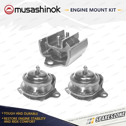 Front + Rear Engine Mount Kit for Nissan Navara D21 D22 3.0L V6 VG30E RWD 4WD