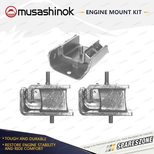 Front + Rear Engine Mount Kit for Nissan Nomad WSC22 Urvan E24 Vanette C22 86-93