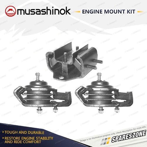 Front + Rear Engine Mount Kit for Nissan Silvia 200SX 240SX 180SX S13 S14 S15