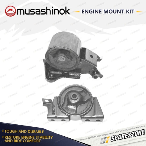 Front + Rear Engine Mount Kit for Nissan X-Trail T30 2.5L 4Cyl 4WD QR25DE 01-07