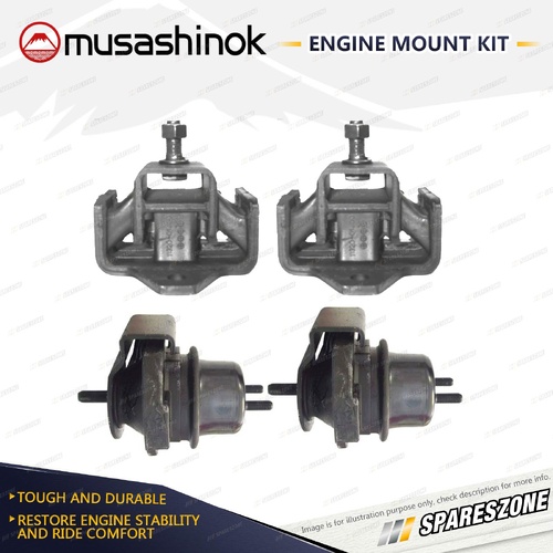 Front + Rear Engine Mount Kit for Nissan Patrol GU Y61 3.0L 4Cyl Turbo Diesel