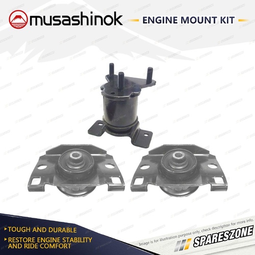 Front + Rear Engine Mount Kit for Nissan Navara D40 4.0L V6 RWD VQ40DE 05-14