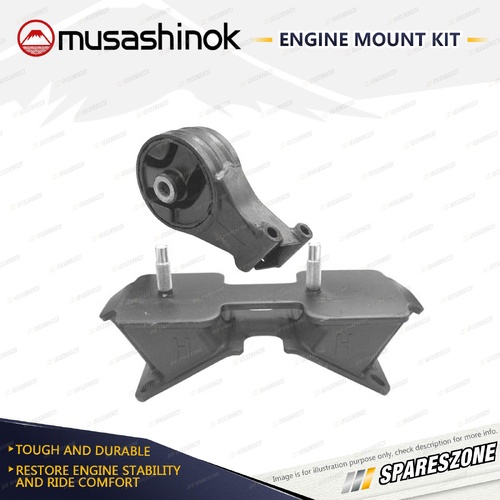 Front + Rear Aluminium Engine Mount Kit for Saab 9-3 1.8L 4Cyl Z18XE 03-09