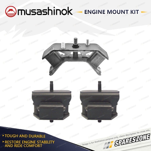 Front + Rear Engine Mount Kit for Subaru Impreza GD GG WRX GGA 2.5L 80mm Wide