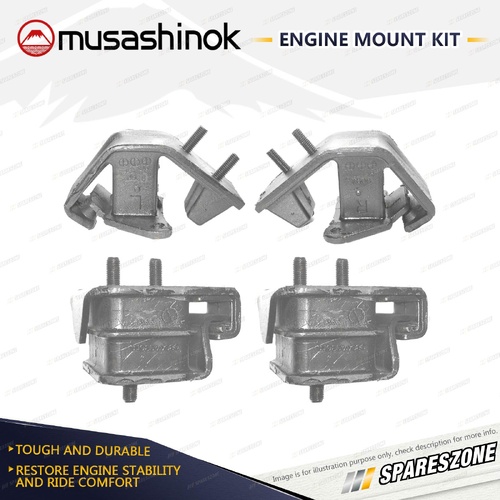 Front + Rear Engine Mount Kit for Subaru Impreza GC5 GC6 GF5 GF6 1.8L 4Cyl AWD