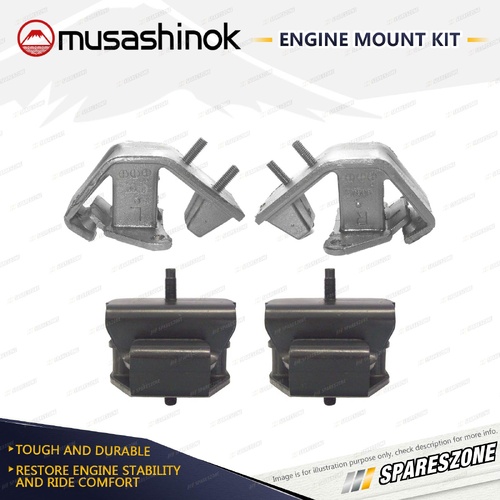 Front + Rear Engine Mount Kit for Subaru Outback BG9 2.5L 4Cyl AWD EJ25D 96-98