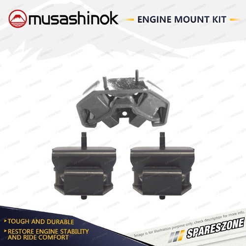 Front + Rear Engine Mount Kit for Subaru Liberty BC BD BF BG 2.2L 98mm Auto