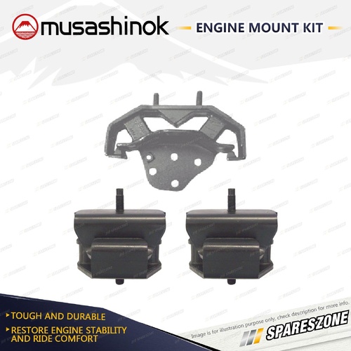 Front + Rear Engine Mount Kit for Subaru Liberty BC BD BF BG 2.2L 98mm Manual